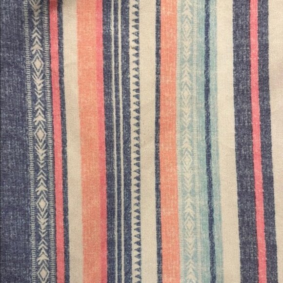 Medium Pink and Blue Striped Blouse - Picture 2 of 2